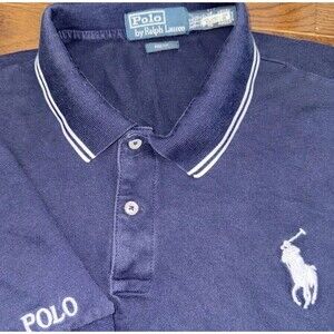 Polo Ralph Lauren Big Pony Shirt Men’s XXL Short Sleeve Polo Cotton Blue